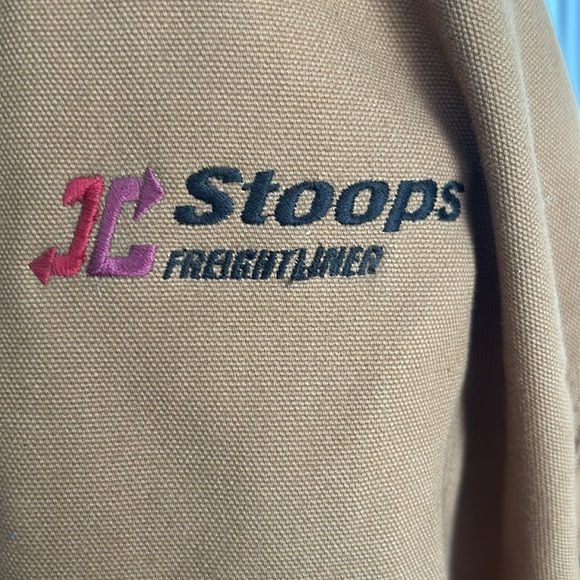 Vintage Made in USA Carhartt Embroidered Winter Jacket Chore Coat Mens Large - Picture 4 of 5